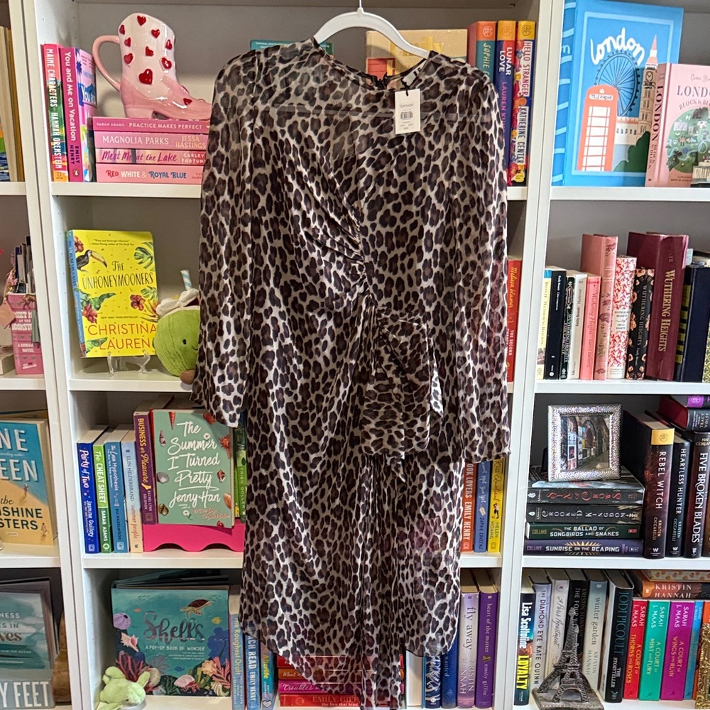Topshop Leopard Print Dress